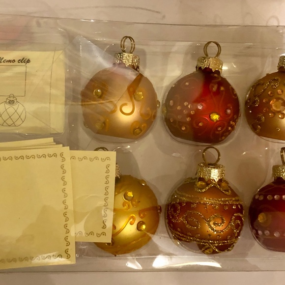 New 6‎ pc Ornament Place Card Holder Set - Picture 1 of 4
